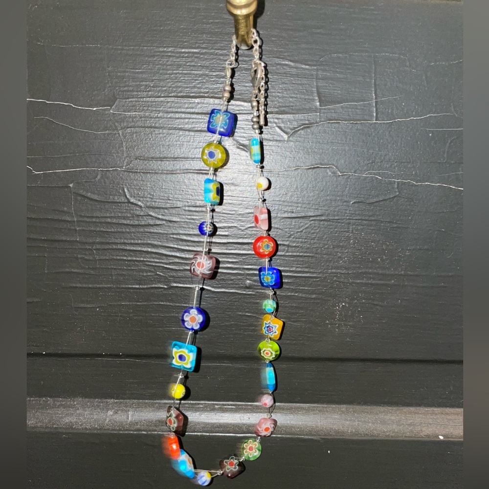 Funky Glass Bead Necklace